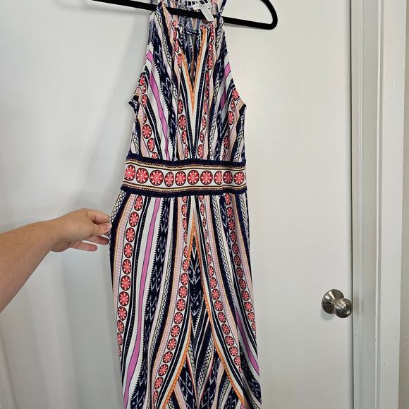 London Times Women's Multicolored Maxi Dress Size 8 Colorful Artsy - Picture 2 of 9